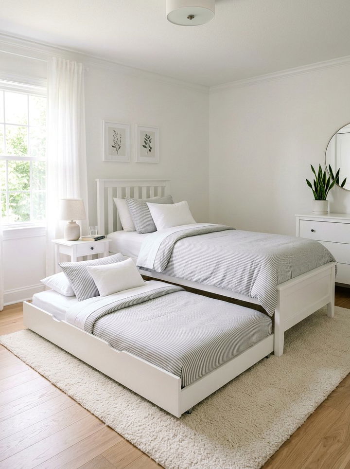 Under Bed Trundle - 30 shared bedroom ideas