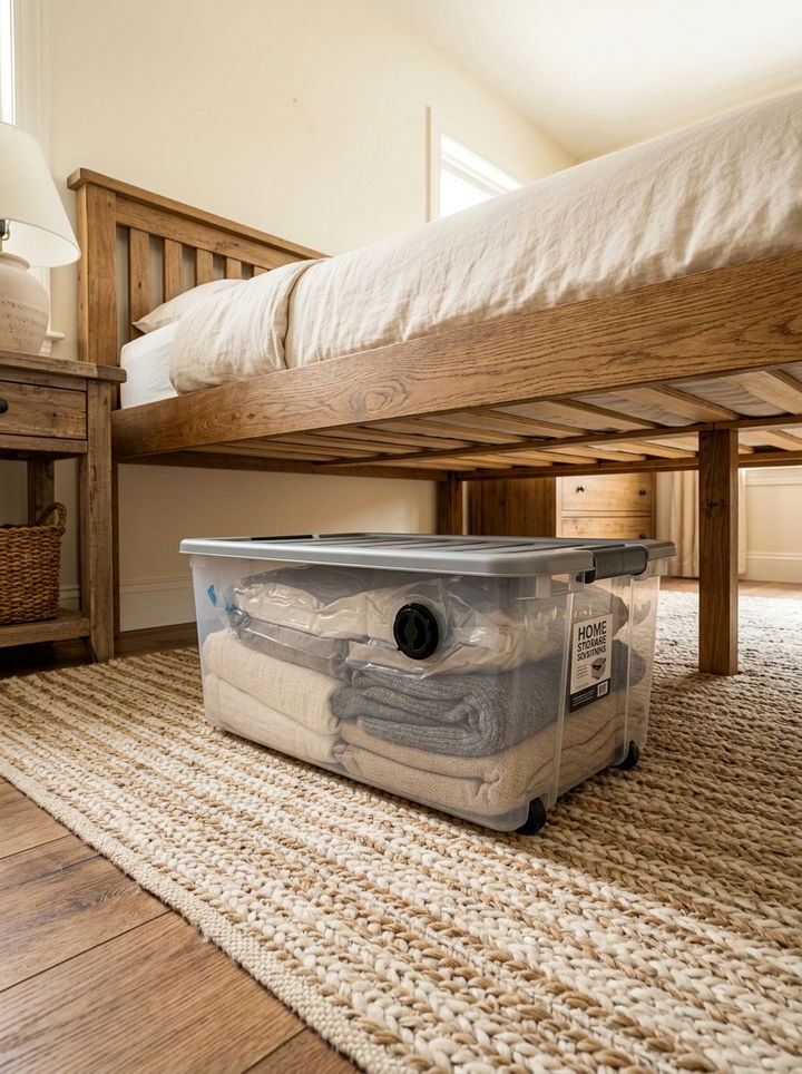 Under Bed Vacuum Storage Bin - 30 bedroom vacuum storage bags