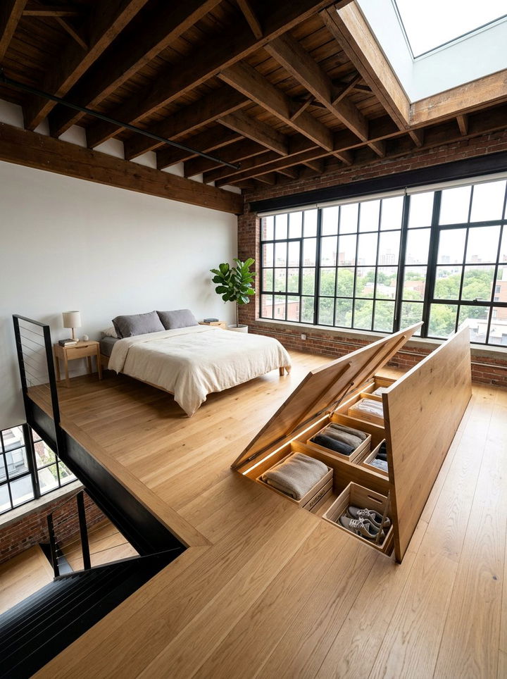 Under Floor Storage - 30 bedroom hidden storage ideas