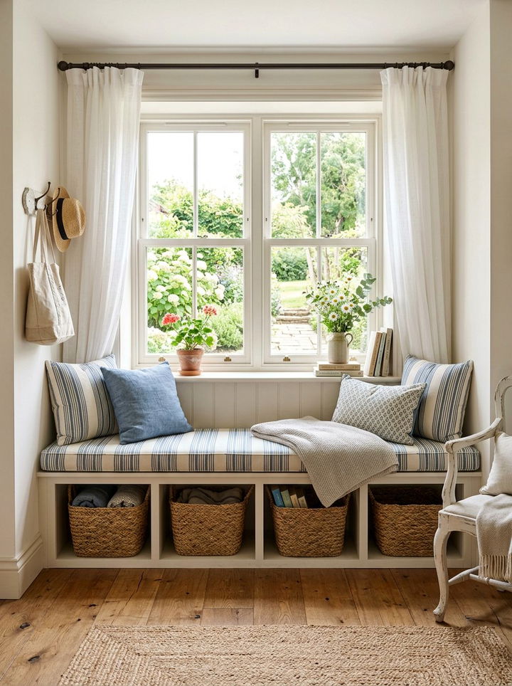 Under Window Built In Bench - 30 bedroom built-in ideas