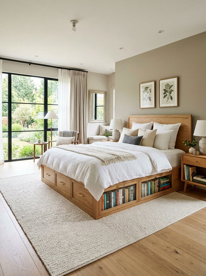 Under bed storage - 30 bedroom book displays