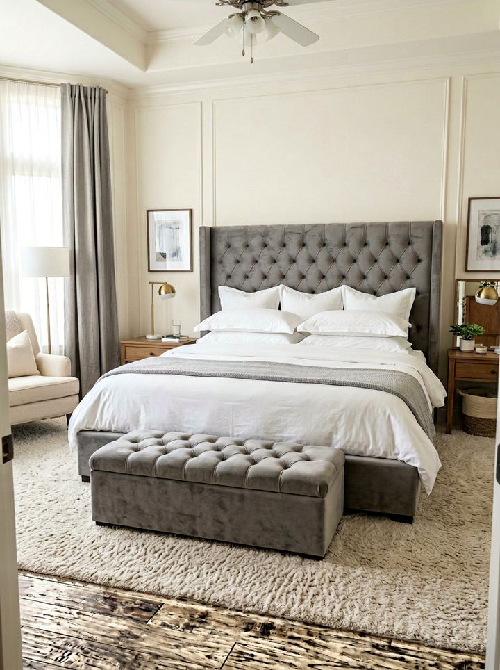Upholstered Bed Bedroom - 30 cozy bedroom ideas
