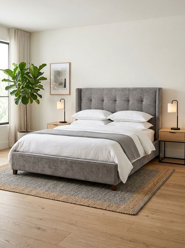 Upholstered Bed Frame - 30 bedroom furniture ideas