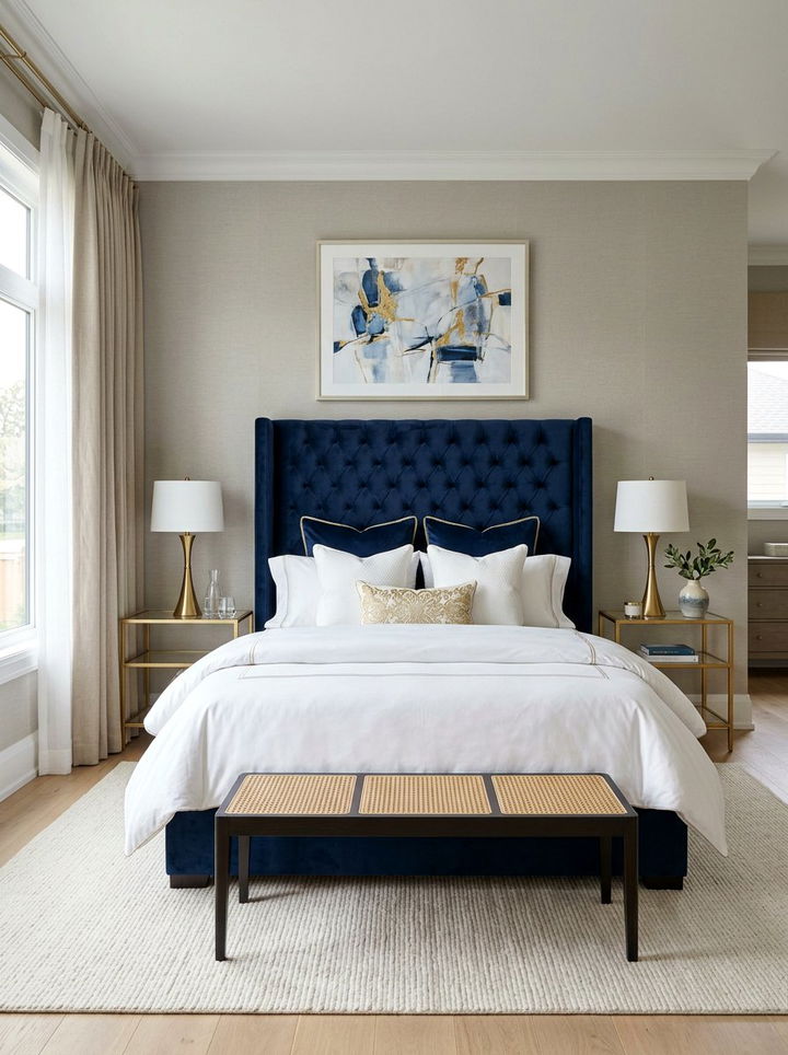 Upholstered Headboard - 30 bedroom enhancement ideas