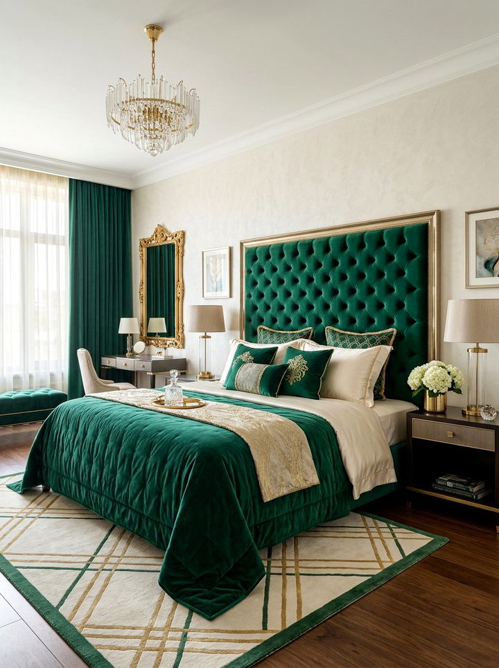 Upholstered Headboard - 30 bedroom soundproofing ideas