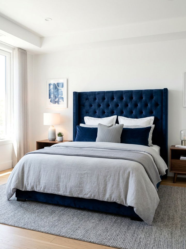 Upholstered Headboard - 30 DIY bedroom ideas