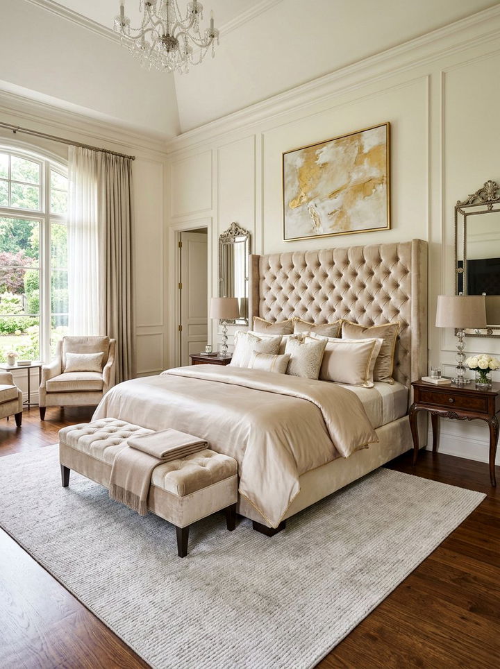 Upholstered Headboard Bedroom - 30 sleep-friendly bedroom ideas