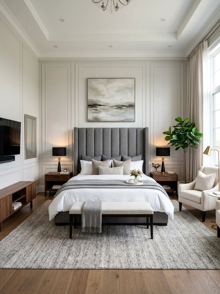 Upholstered Headboard - 30 bedroom accessories