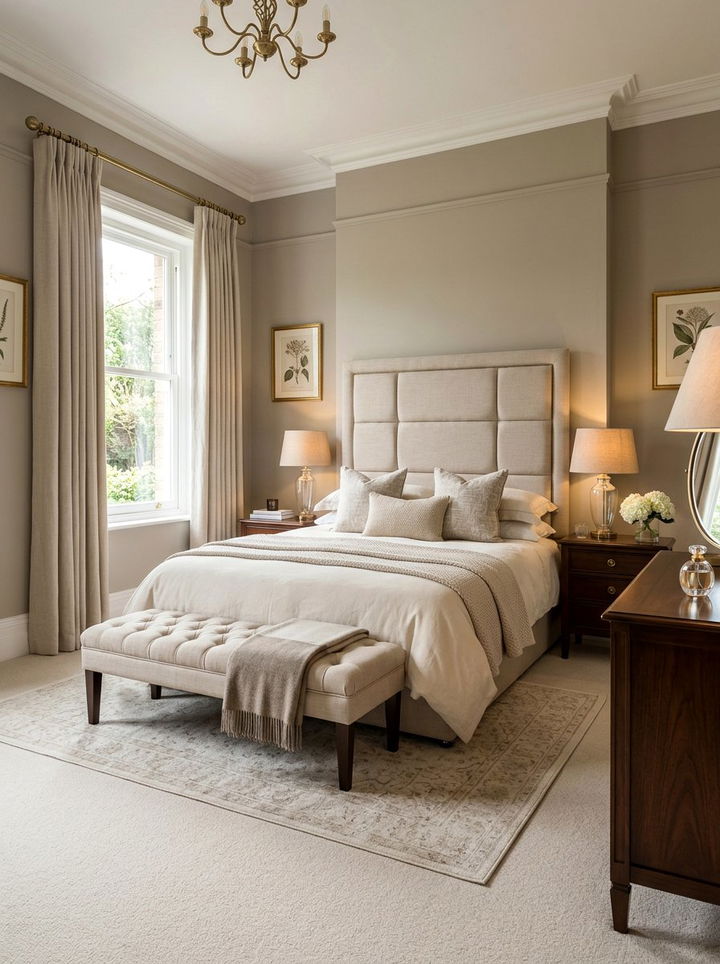 Upholstered Panel Headboard Bedroom - 30 bedroom DIY headboard ideas