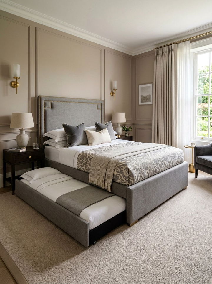 Upholstered Trundle Bed - 30 bedroom trundle beds