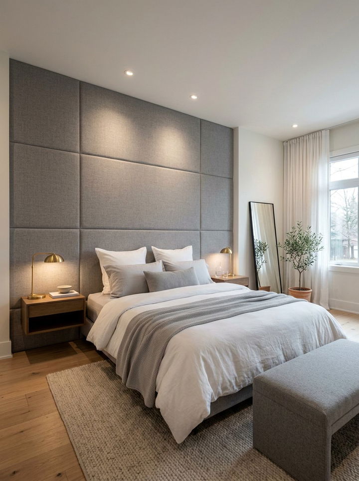 Upholstered Wall Bedroom - 30 grand bedroom ideas