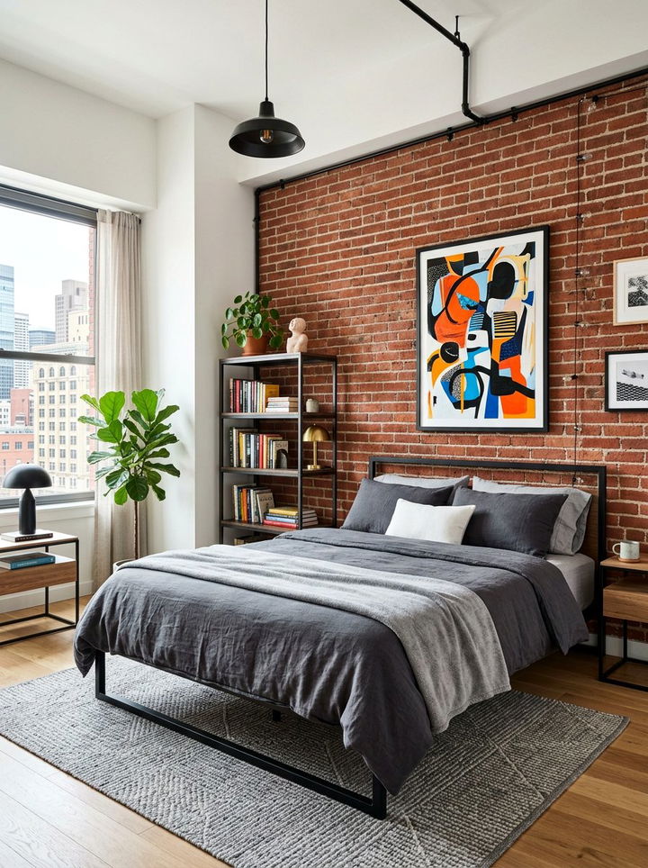Urban Brick Decor - 30 exposed brick bedroom ideas