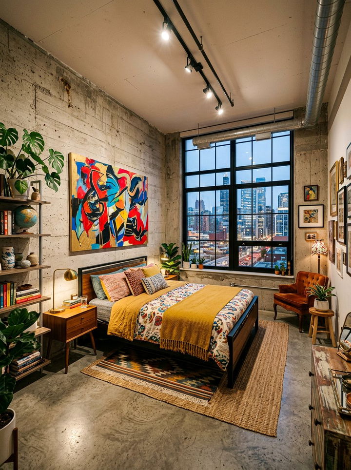 Urban Concrete Interior - 30 concrete bedroom ideas