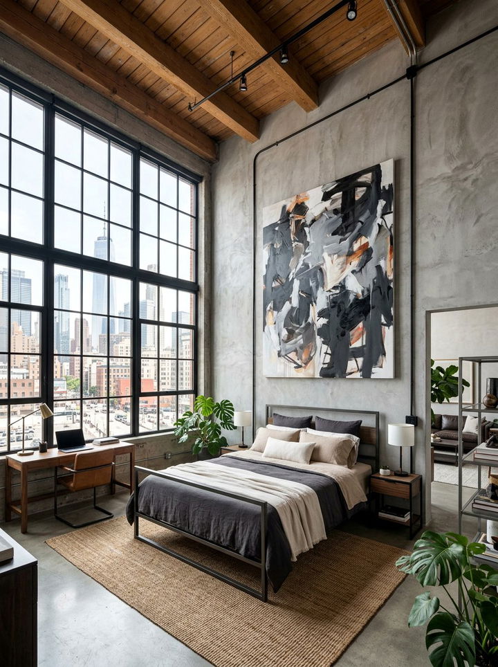 Urban Loft Bedroom - 30 move in ready bedroom ideas