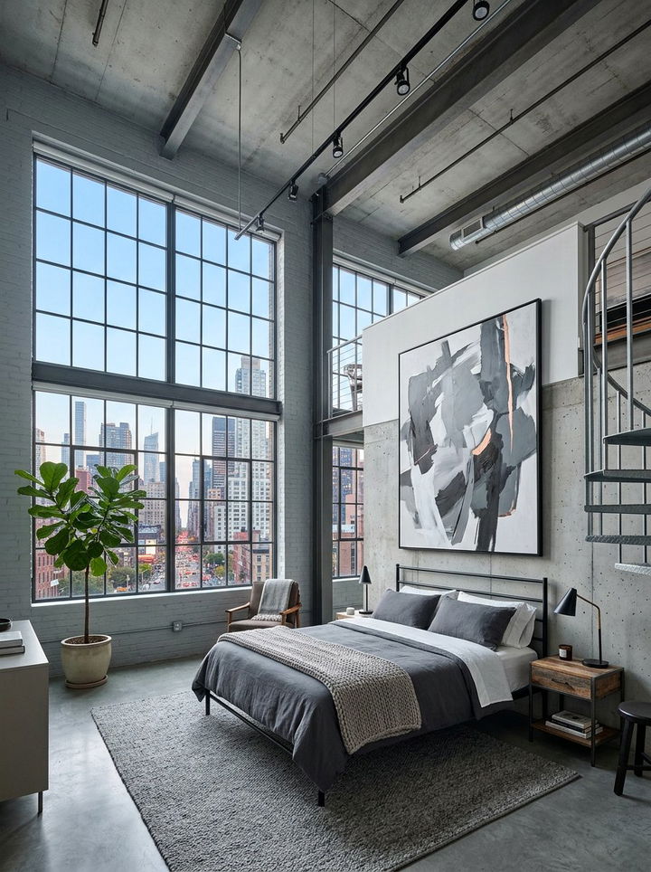 Urban Loft Bedroom - 30 bedroom transformation ideas