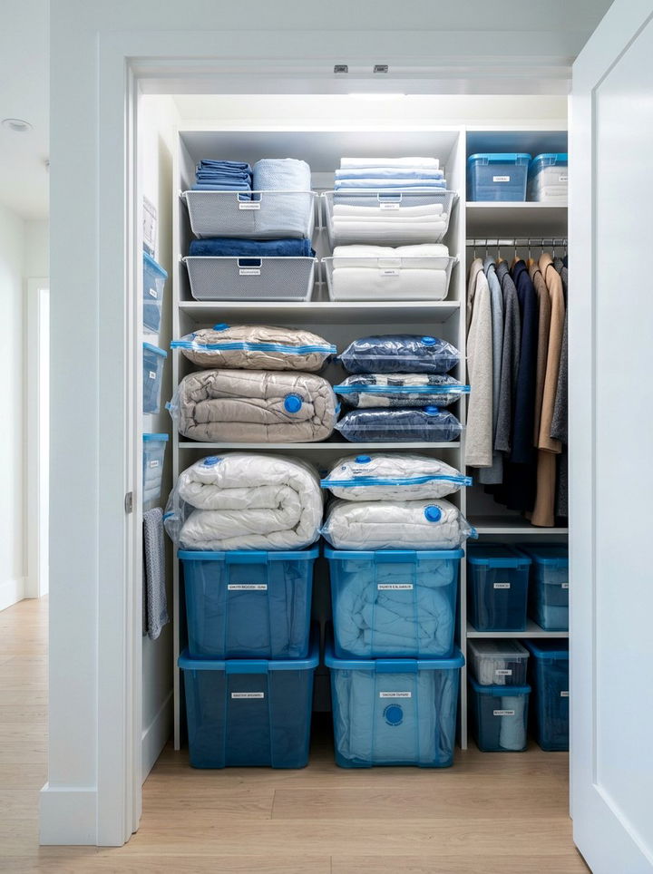 Vacuum Seal Storage Bags With Bins - 30 bedroom storage bins