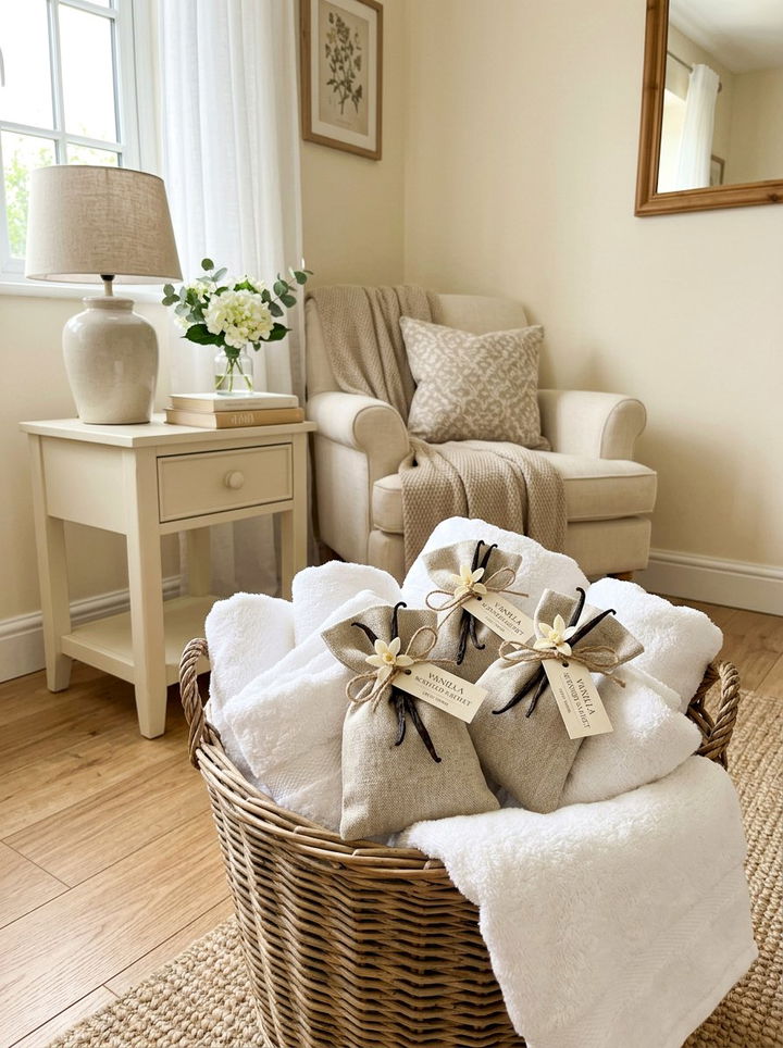 Vanilla Scented Sachets - 30 bedroom aromatherapy ideas