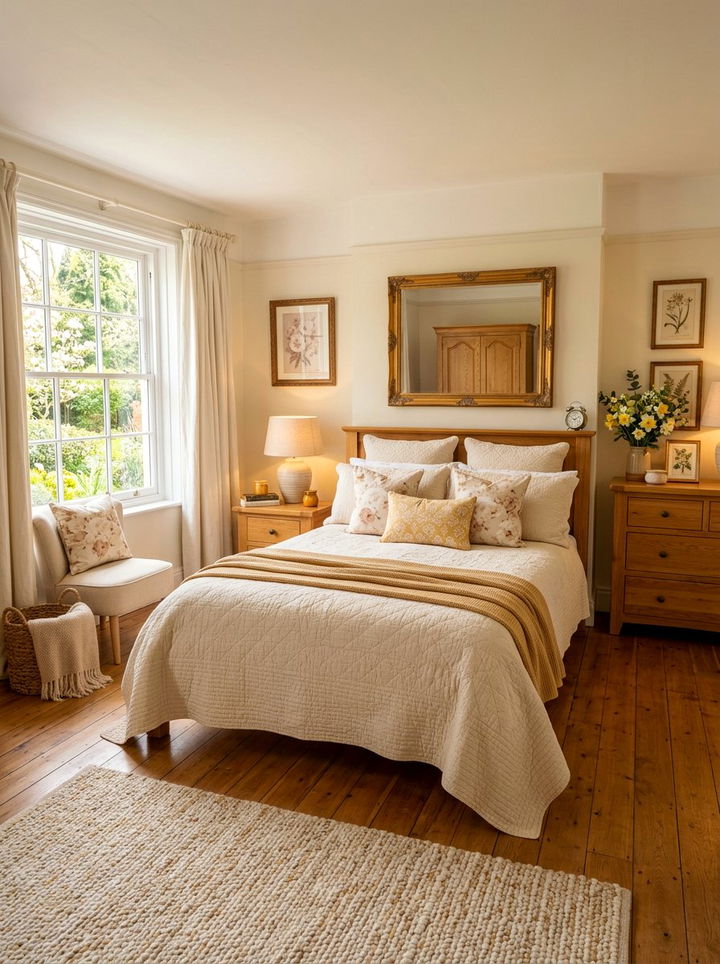 Vanilla and honey bedroom - 30 spring inspired bedroom color ideas