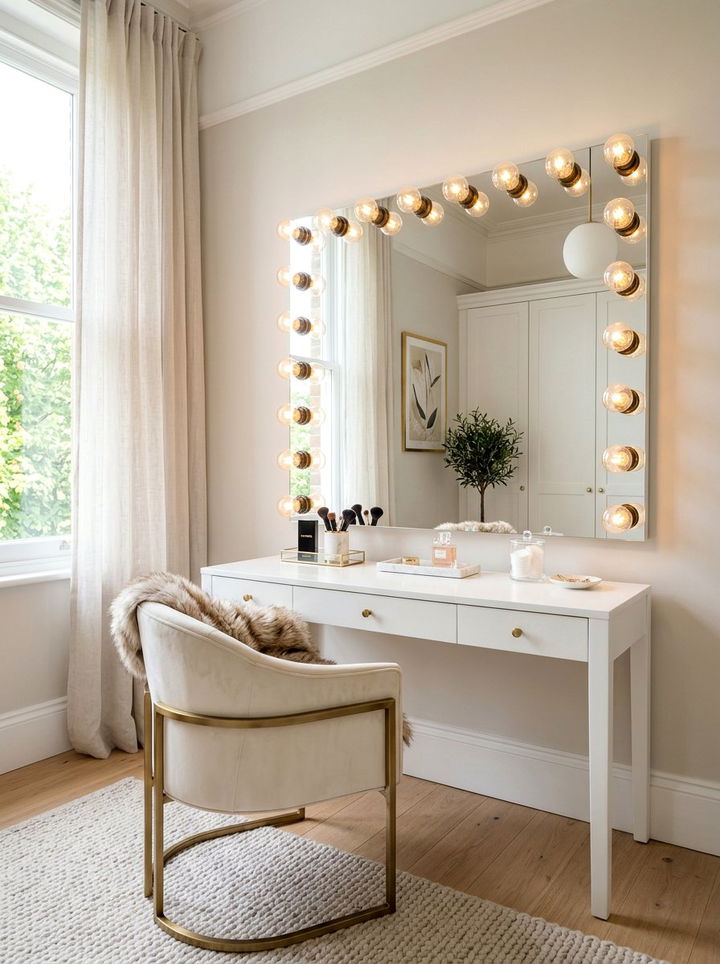 Vanity mirror with dimmers - 30 bedroom dimmer lights ideas