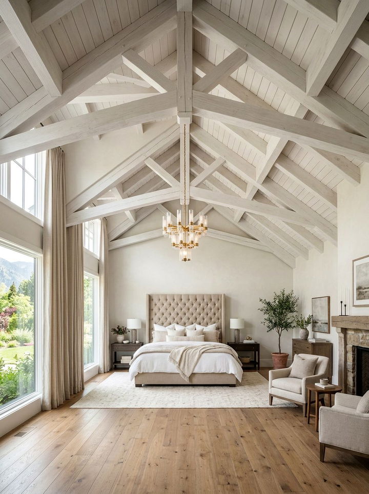 Vaulted Ceiling Bedroom - 30 primary bedroom ideas
