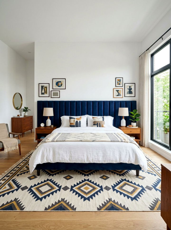 Velvet Channel Tufted Headboard - 30 bedroom headboards