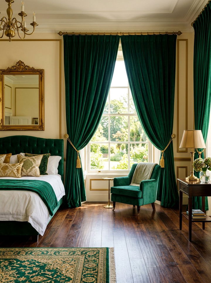 Velvet Curtains Bedroom - 30 sleep-friendly bedroom ideas