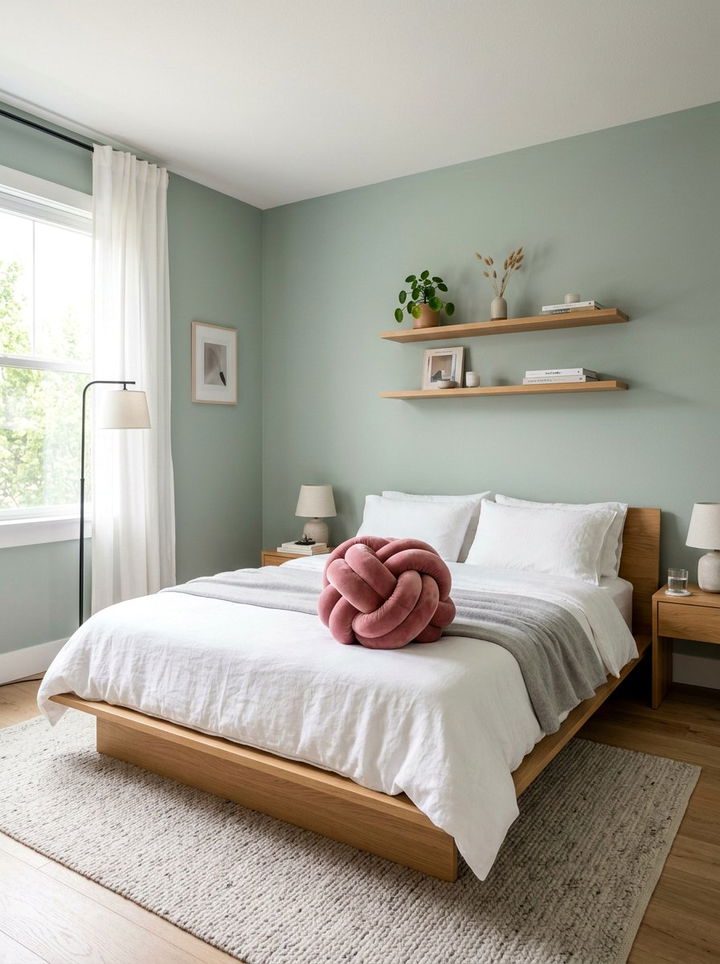 Velvet Knot Pillow - 30 bedroom throw pillows