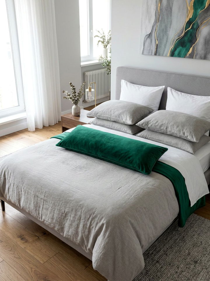 Velvet Lumbar Pillow Bedding - 30 bedroom layered bedding ideas