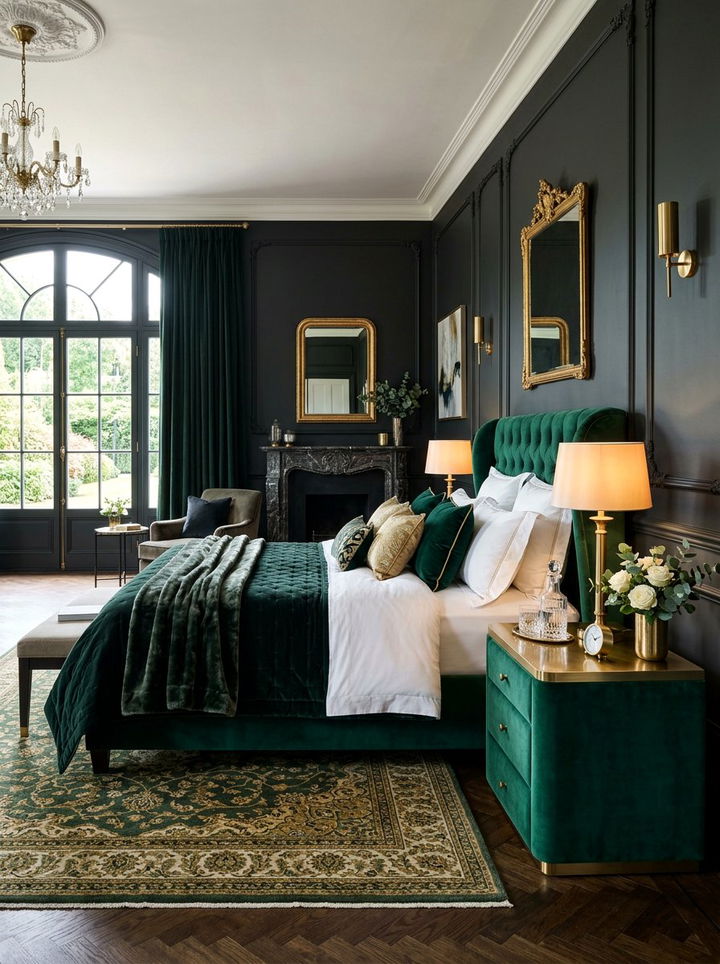 Velvet Nightstand - 30 bedroom nightstands