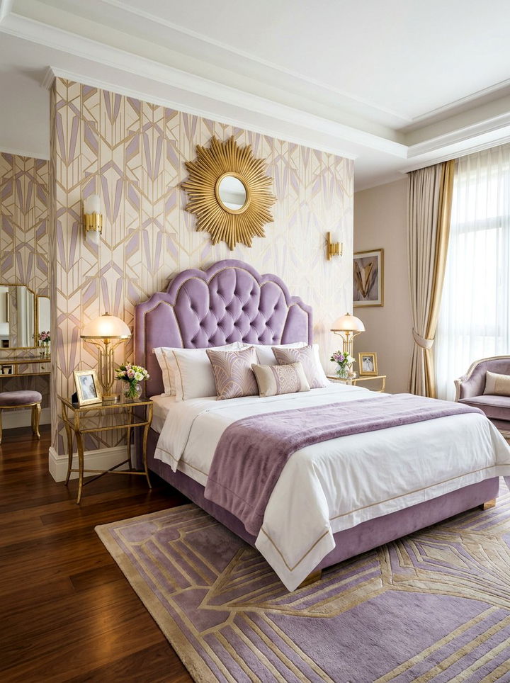 Velvet Scalloped Headboard - 30 bedroom headboards