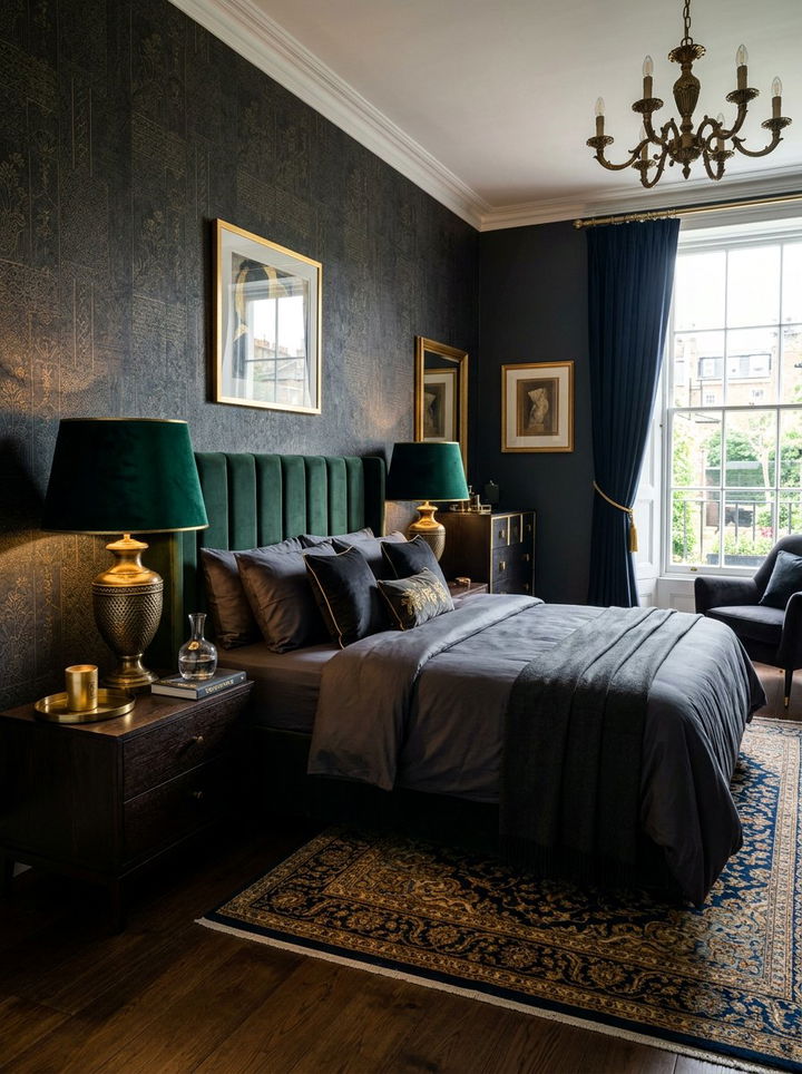 Velvet Shade Table Lamp - 30 bedroom lamp ideas