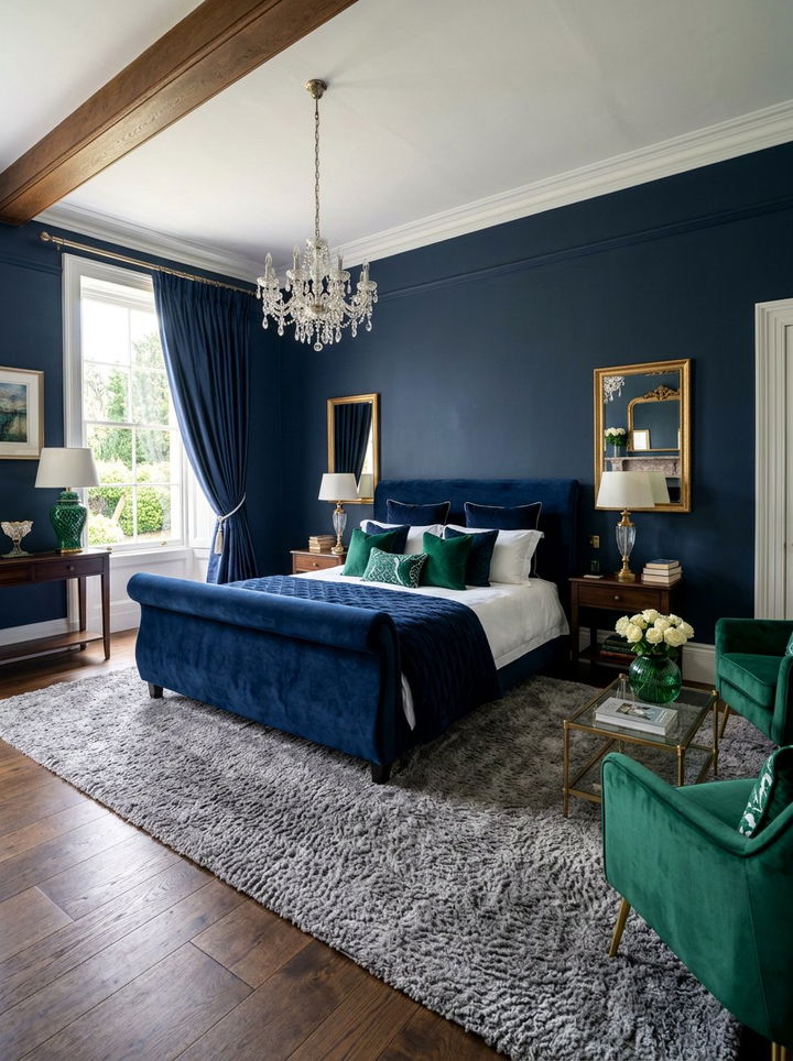 Velvet Sleigh Bed Style - 30 bedroom sleigh beds