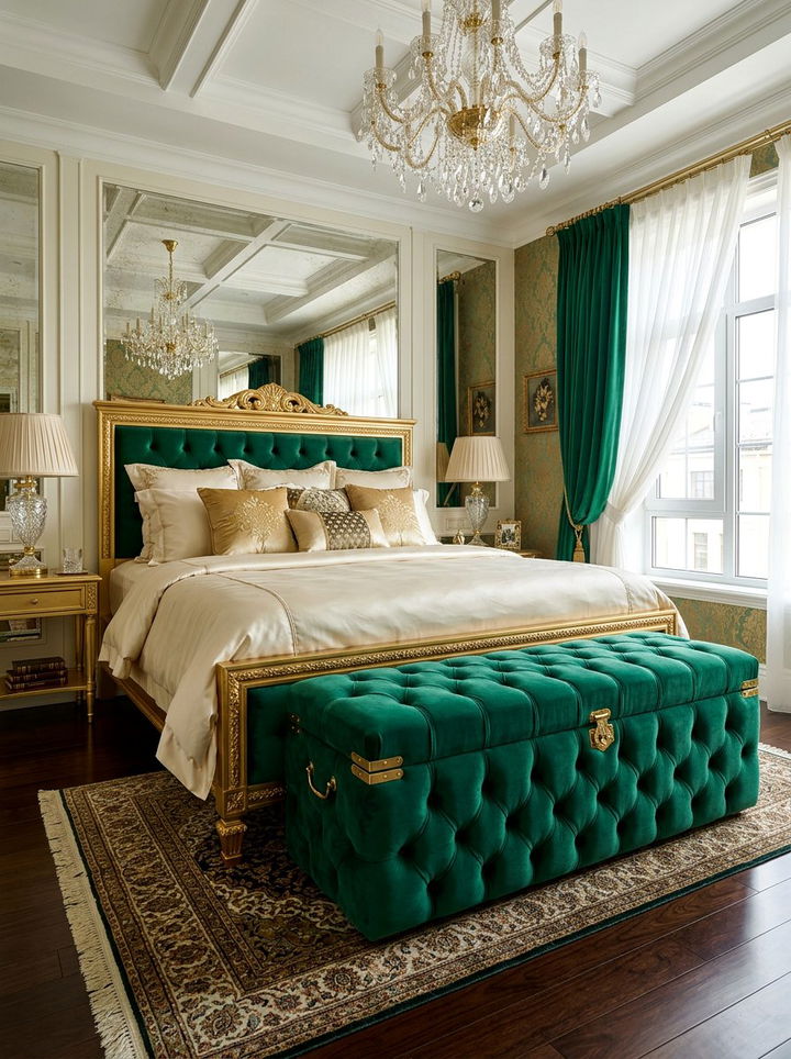 Velvet Storage Trunk - 30 bedroom storage trunks