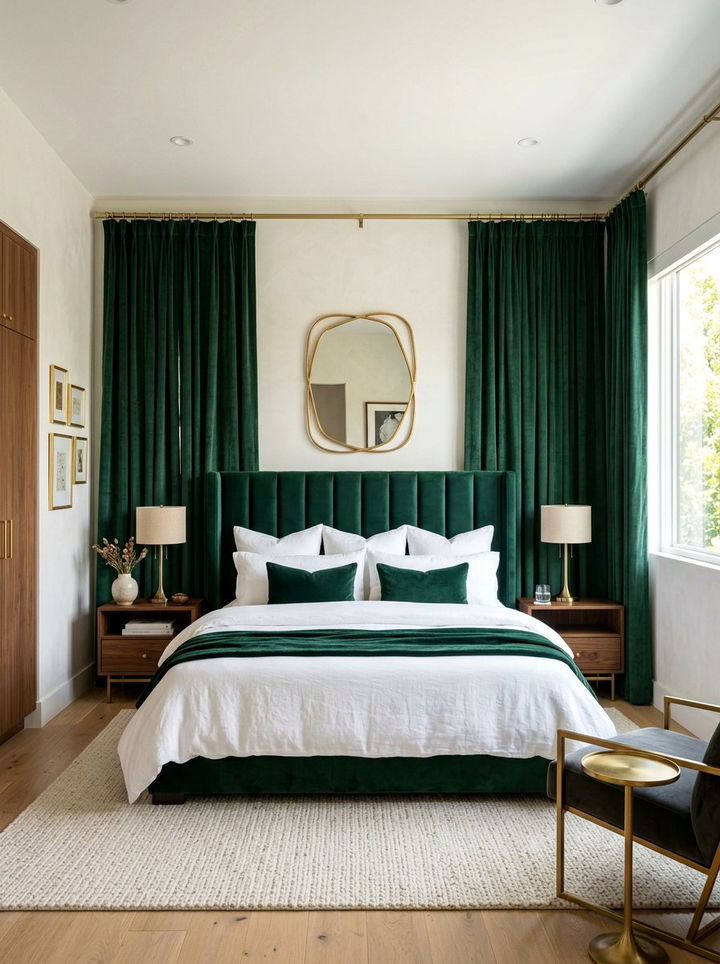 Velvet Textured Bedroom - 30 move in ready bedroom ideas