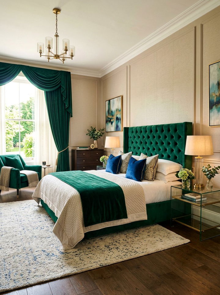 Velvet Textured Bedroom - 30 newlywed bedroom ideas