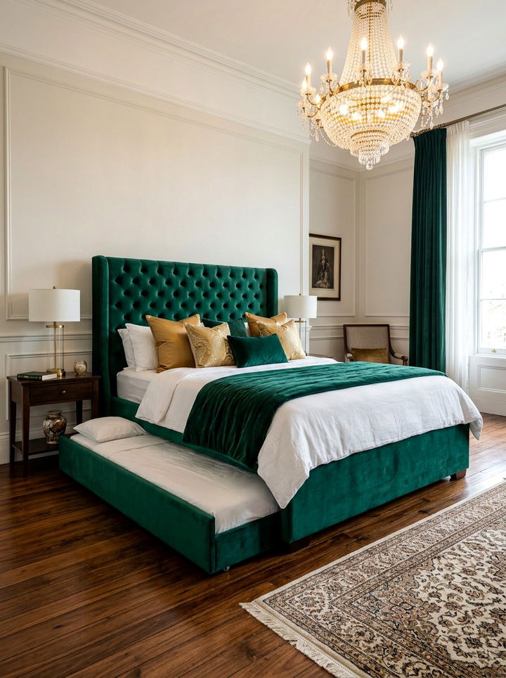 Velvet Trundle Bed - 30 bedroom trundle beds