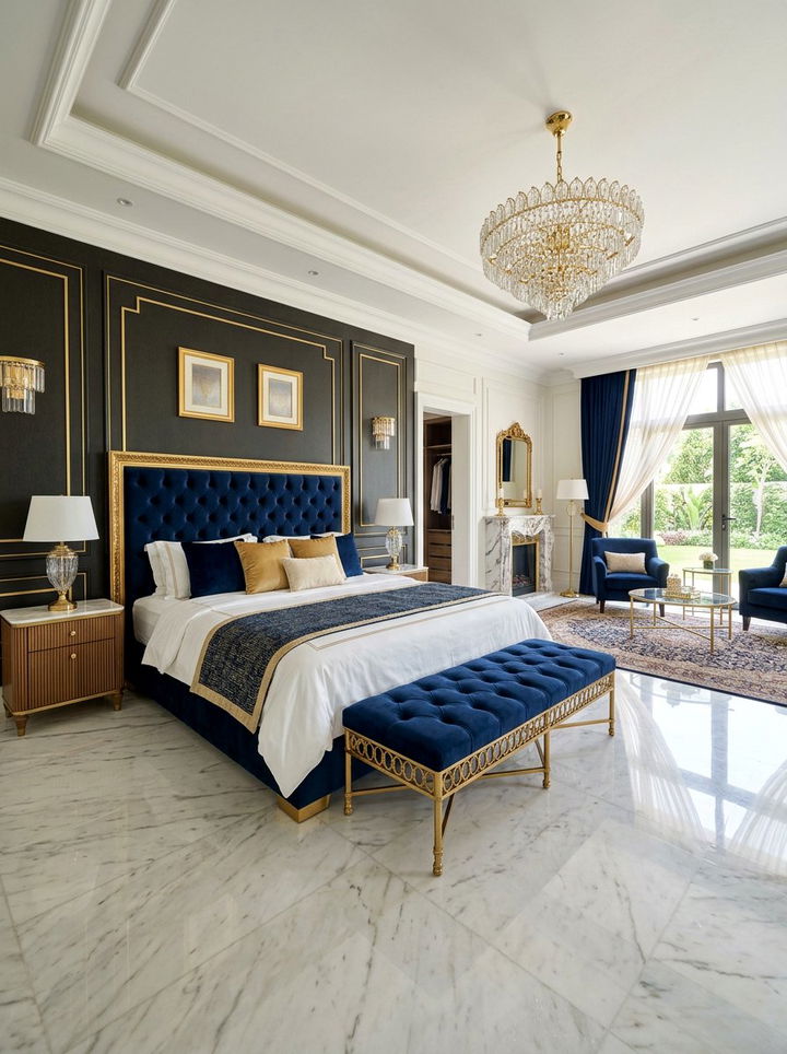 Velvet Upholstery - 30 Turkish bedroom ideas