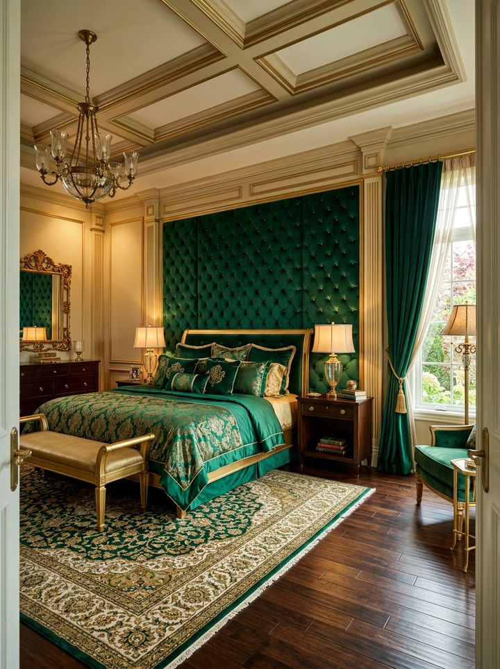 Velvet Wall Panels - 30 bedroom wall decor ideas