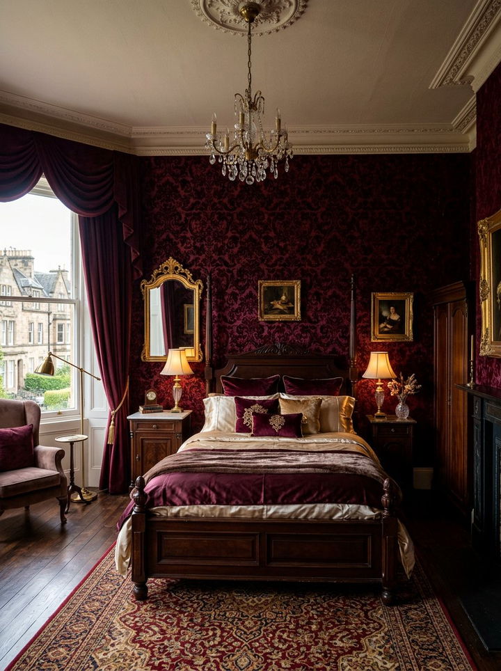 Velvet wallpaper - 30 bedroom textured wallpapers