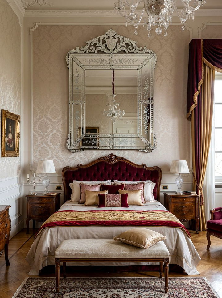 Venetian Glass Mirror - 30 bedroom mirrors