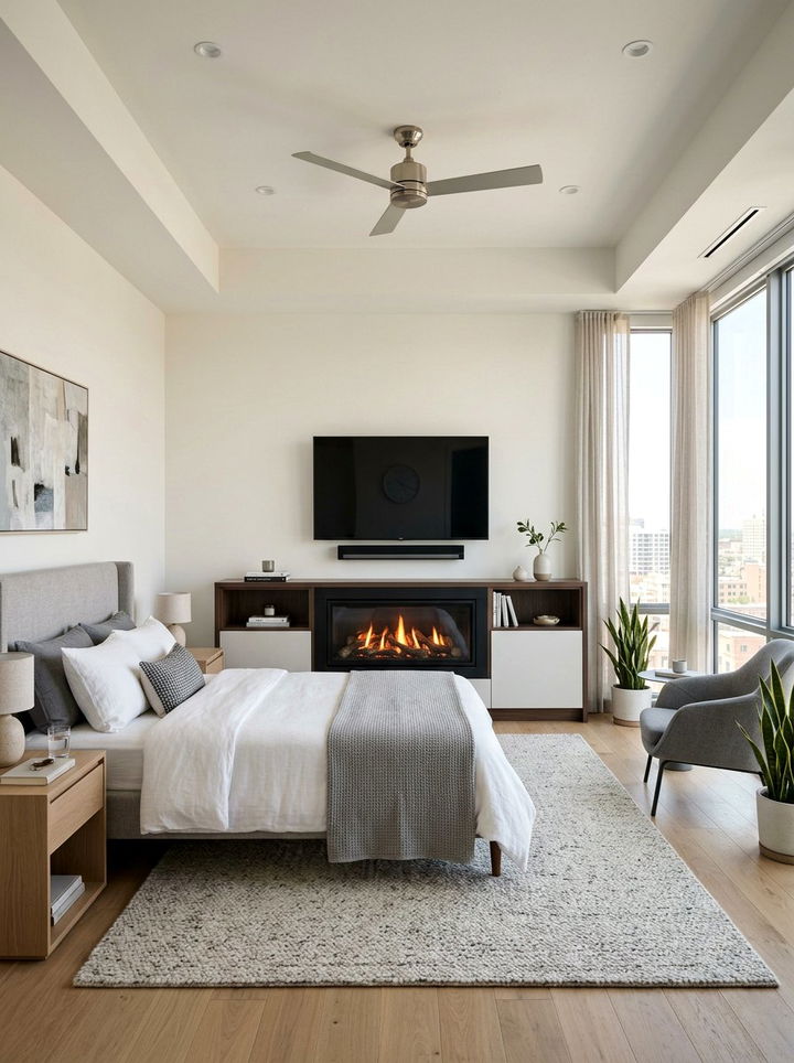 Ventless Gas Fireplace Bedroom - 30 bedroom gas fireplace ideas