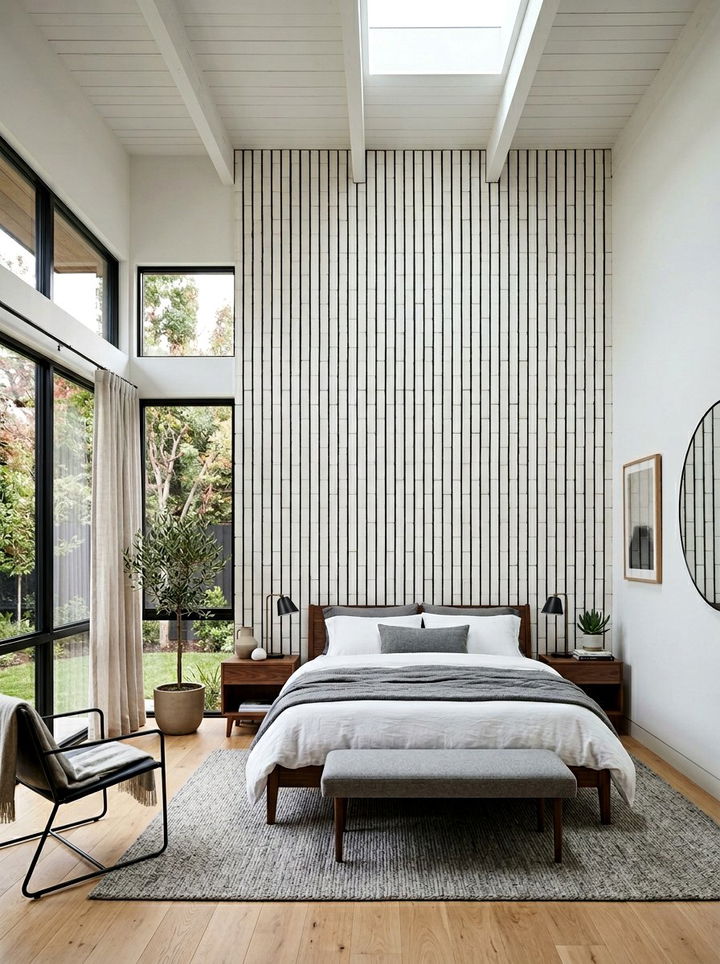 Vertical Brick Wall Pattern - 30 bedroom brick wall ideas