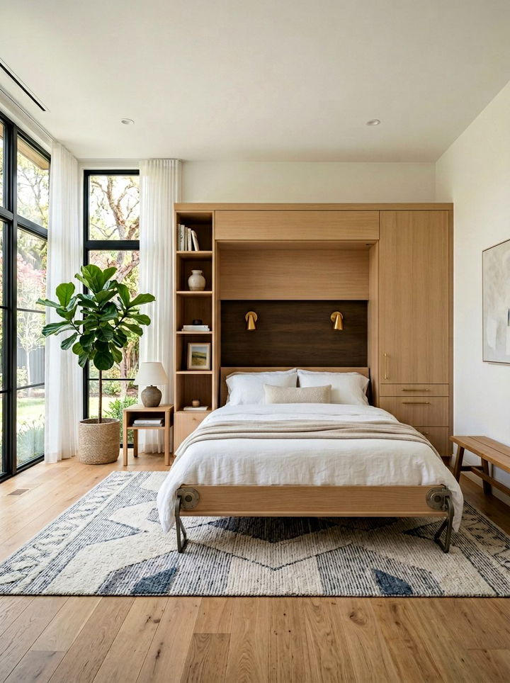 Vertical Murphy Bed Cabinet - 30 bedroom fold down bed ideas