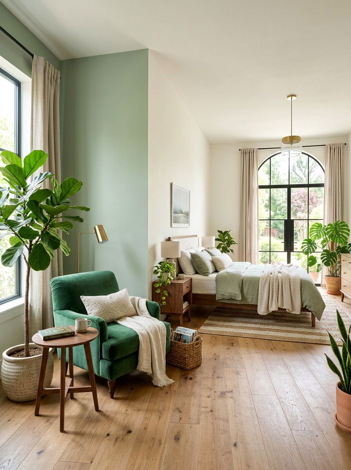 Vertical Split Bedroom Wall - 30 bedroom two tone walls