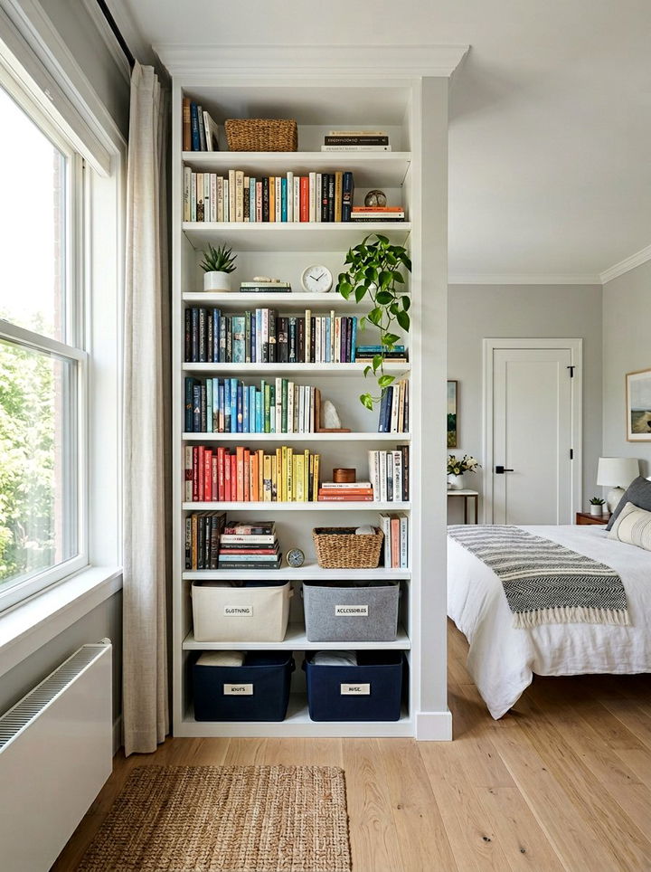 Vertical Storage - 30 tiny bedroom ideas