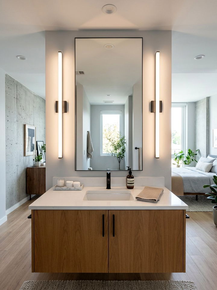 Vertical Vanity Light - 30 bedroom vanity lights