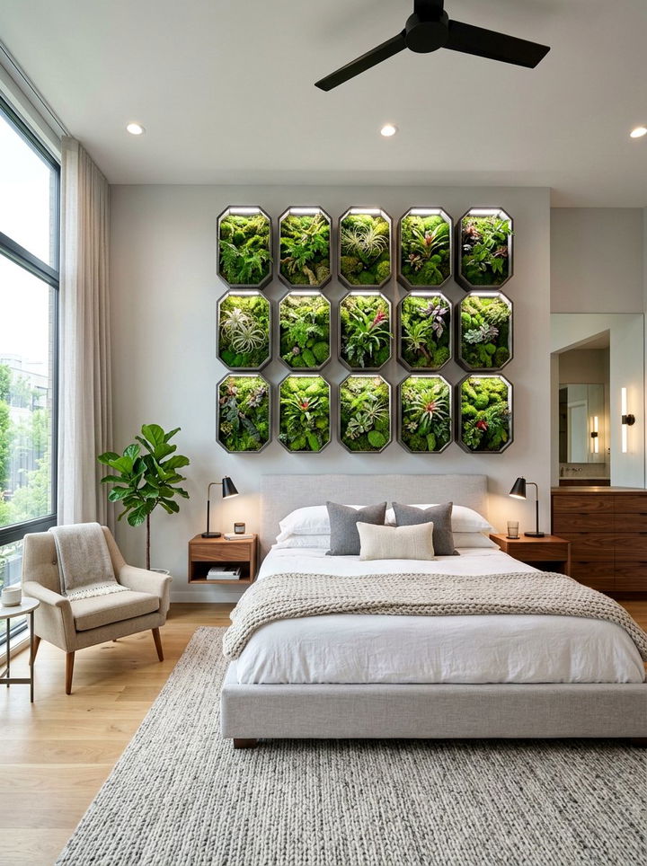 Vertical Wall Terrarium - 30 bedroom terrariums