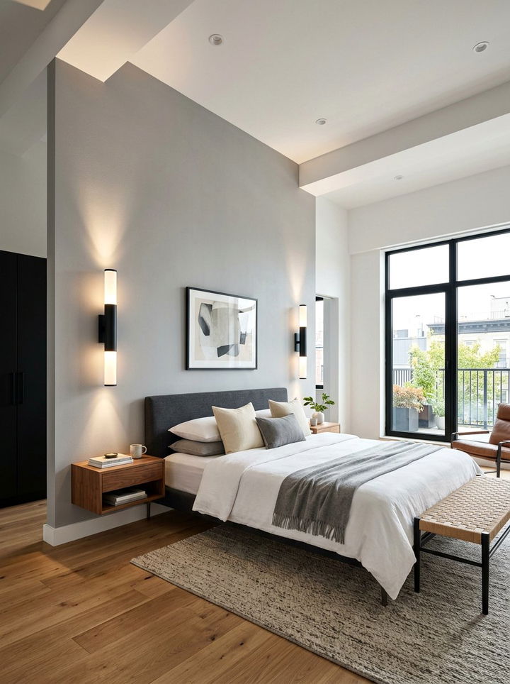 Vertical cylinder bedroom sconce - 30 bedroom sconces