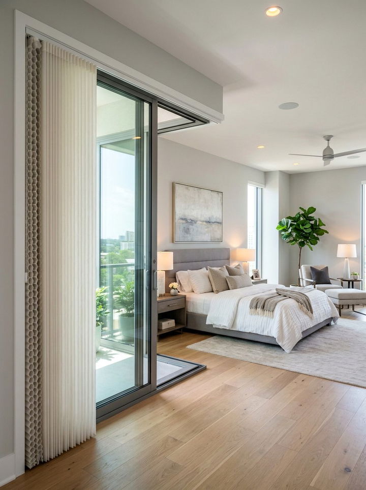 Vertical honeycomb shades - 30 bedroom window treatments