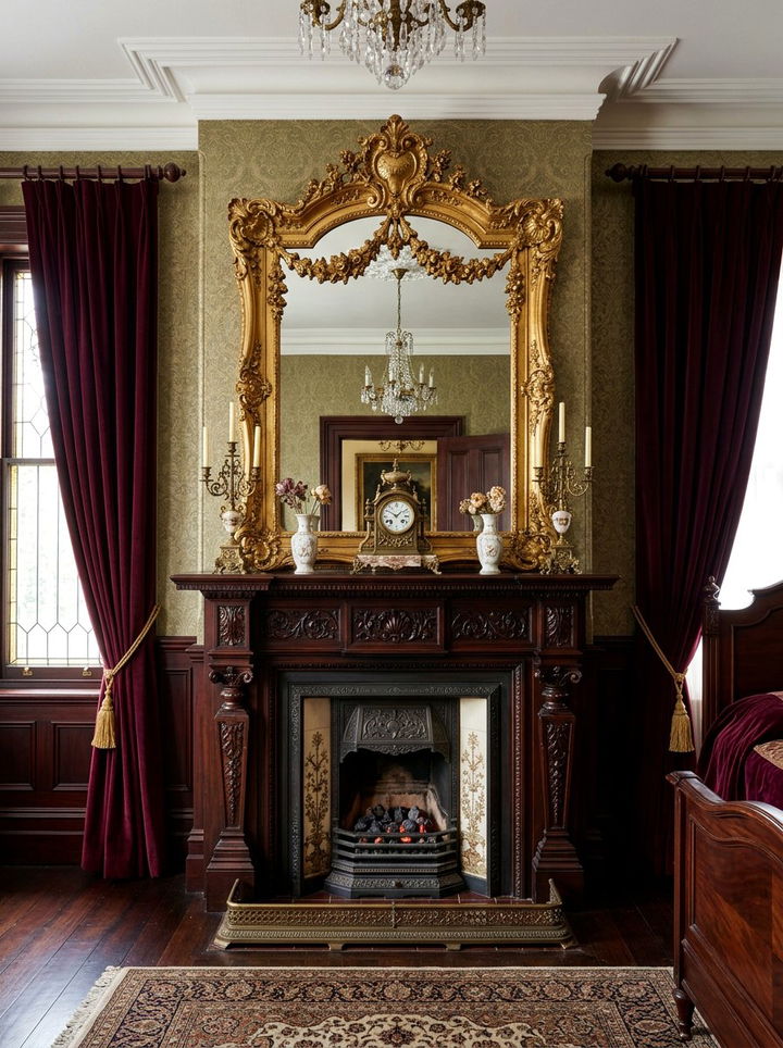 Victorian Bedroom Mantel - 30 bedroom fireplace mantels